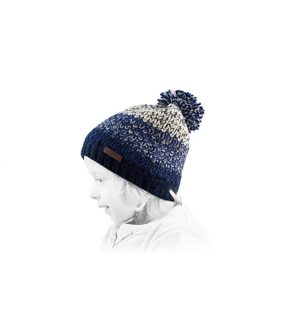 Barts bonnet pompon enfant bleu Barts bonnet pompon enfant bleu